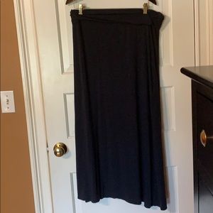 JCrew navy maxi skirt size L